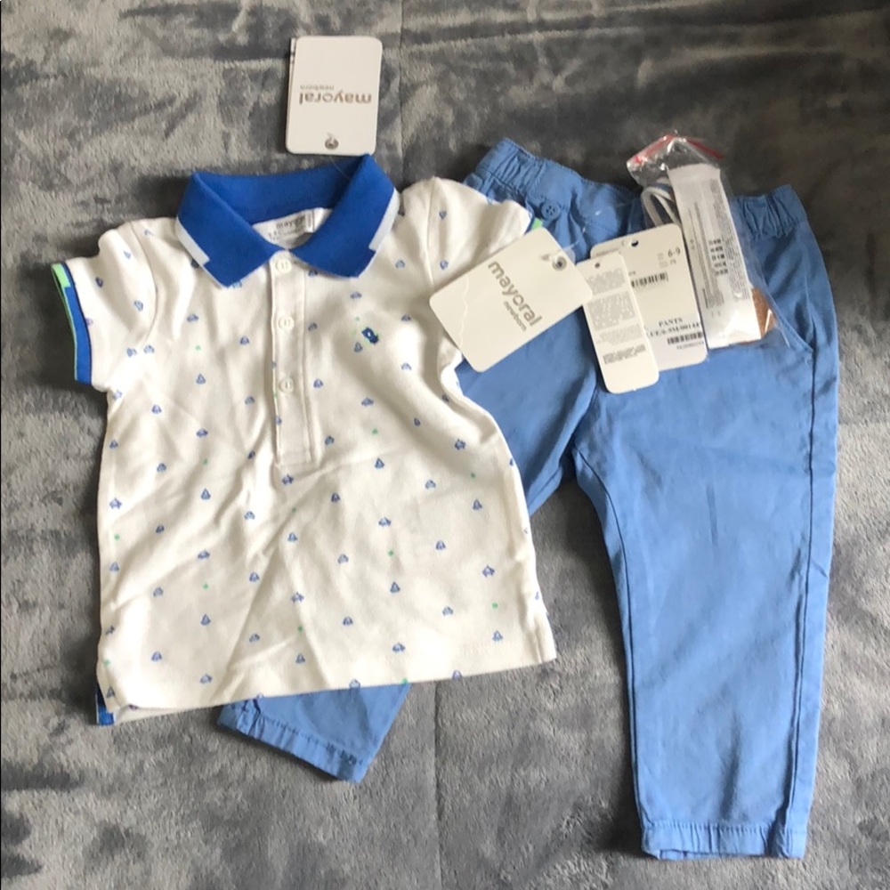 Baby pants and t-shirt by mayoral. Brand new